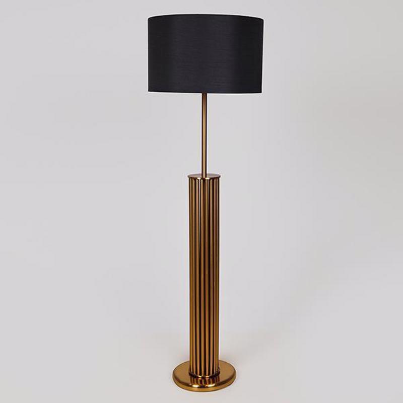 ESTHETI home Επιδαπέδιο Φωτιστικό Μεταλλικό Μαύρο/Χρυσό