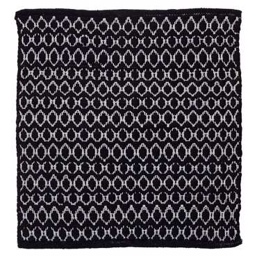 Sealskin Boho 60x60 black πατάκι μπάνιου