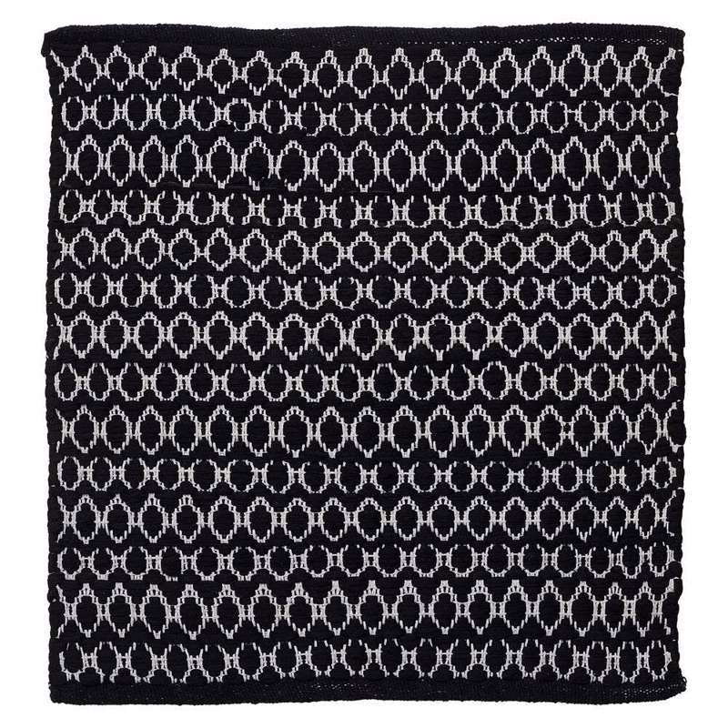 Sealskin Boho 60x60 black πατάκι μπάνιου