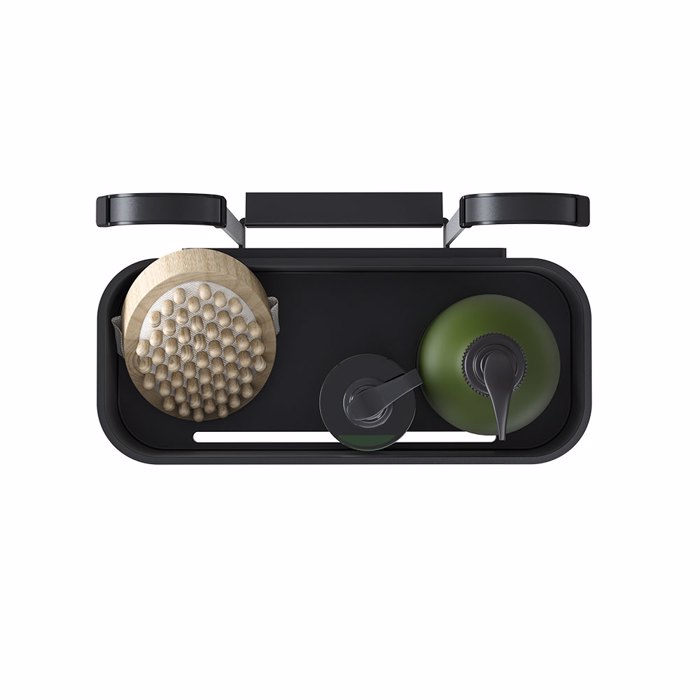 Tiger 2-Store Ράφι κρεμαστό για Βρύση Ντους 25 cm Black 800376 Tiger 2-Store Rafi kremasto ga Brusi Ntous 25 cm Black 800376