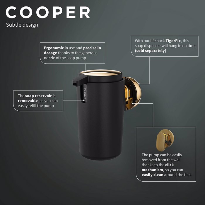 Tiger Cooper Doxeio Kremosapounou Epitoixio 175 ml Black / Polished gold 800564