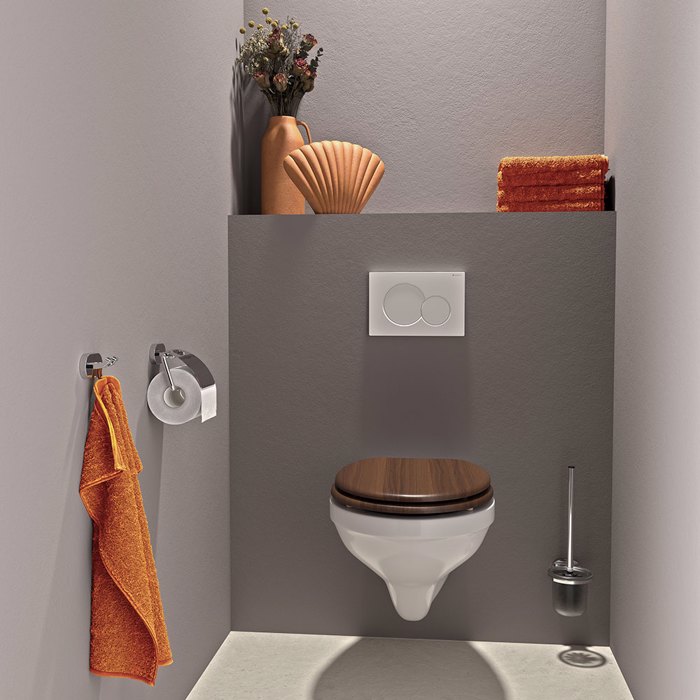 Tiger Douglas Καπάκι Λεκάνης MDF Walnut 800612 Tiger Douglas Kapaki Lekanis MDF Walnut 800612