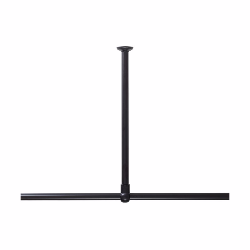 Sealskin 60 Φ28 mm black στήριγμα οροφής για βραχίονα μπάνιου γωνιακό 800618