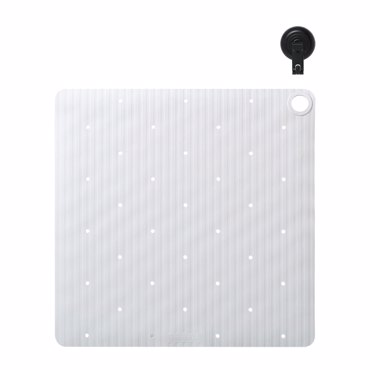 Sealskin Ribb Αντιολισθητικό Πατάκι 55x55cm White with Black Hook 800620