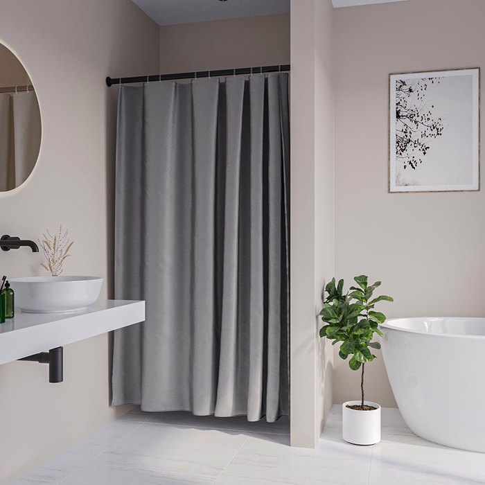 Sealskin Cosima 240x200 grey kourtina baniou plastiki 800642