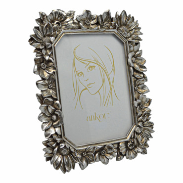 Ankor Κορνίζα Πολυεστερική 13x18cm Ασημί Vintage (24051-5)