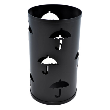 Ankor Ομπρελοθήκη Μεταλλική Μαύρη Φ24x42cm 821372