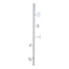 Ankor Kalogros Metallikos Lefkos Mat me Marmarini Basi 181cm (832446)