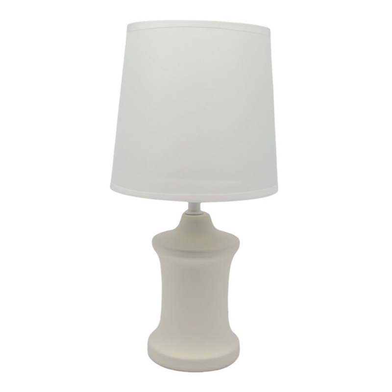 Ankor - ΣΗΜΑΝΤΙΚΟ: Σε περίπτωση διαφοράς τιμής από το κατάστημα ισχύει παντα και μόνο η τιμή του καταστήματος Ankor Πορτατίφ Κεραμικό Εκρού με Καπέλο 17x9.5x34cm Ε14