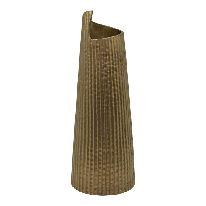 Ankor Bazo Keramiko me Anagufi ufi Bronze-Xruso 14.3x14.3x38.1cm (840397)