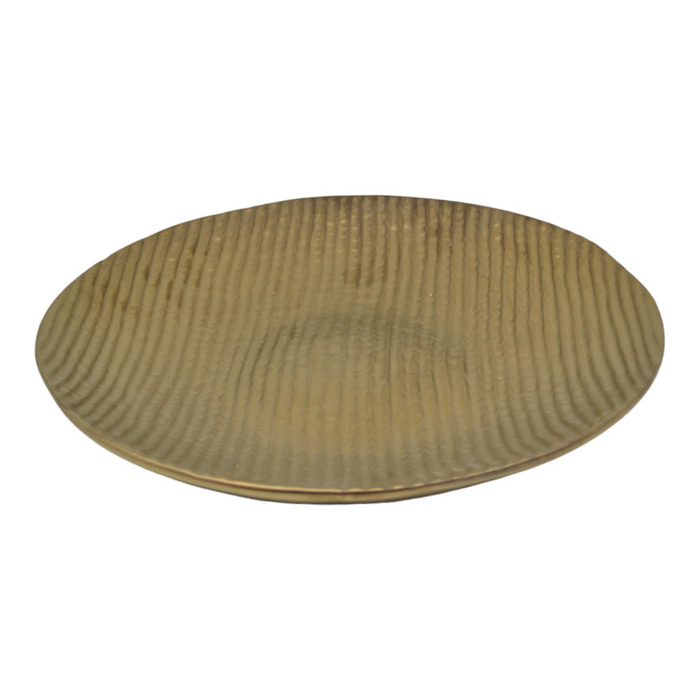 Ankor Piatela Keramiki Me Anagufi ufi Bronze-Xrusi 28.5x28.5x4cm (840458)