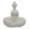 Ankor Diakosmitiko Keramiko Gynaikeia Figura Lefko Mat 21.6x12.3x24cm (842964)