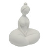 Ankor Diakosmitiko Keramiko Gynaikeia Figura Lefko Mat 15.8x10.5x19.5cm (842988)