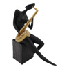 Ankor Διακοσμητική Φιγούρα Πολυεστερική Γυναίκα Μαύρη με Σαξόφωνο Χρυσό 13x7x18cm (844289) Ankor Diakosmitiki Figura Poluesteriki Gynaika Mavri me Saxofono Xruso 13x7x18cm (844289)