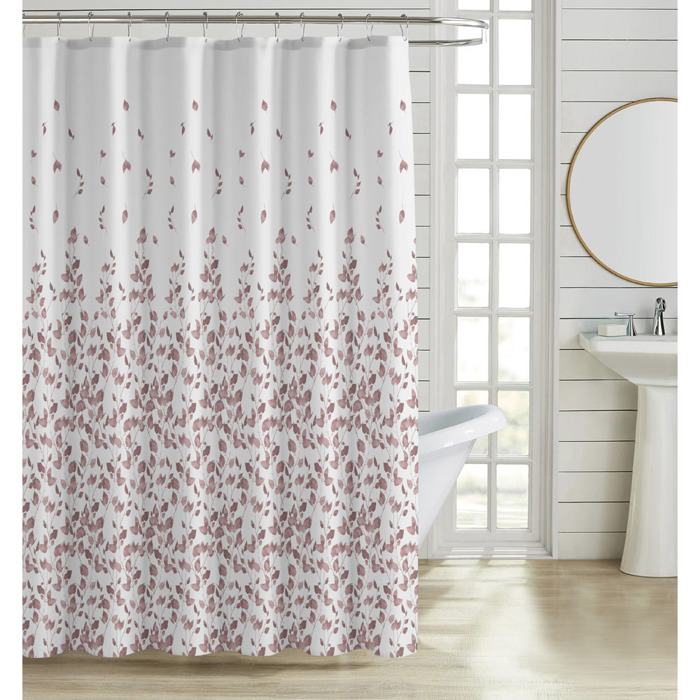 Ankor Kourtina Baniou Poluesteriki 180x200cm me 12 Krikous me Sxedio Fulla se Apoxrosi Sapiou Milou (846191)