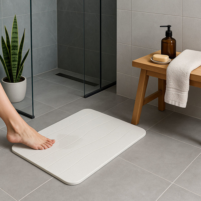 Ankor Pataki apo Diatomiti Lefko me Anagufes Gammes 39x60cm (847464)