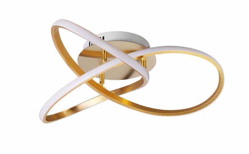 ArLight CCC 694 GD Πλαφονιέρα Χρυσή LED Φυσικό Λευκό Φ5