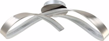 ArLight CCC 695 SL Φωτιστικό Οροφής Φιόγκος Ασημί LED Φυσικό Λευκό 6023x25cm 0064175