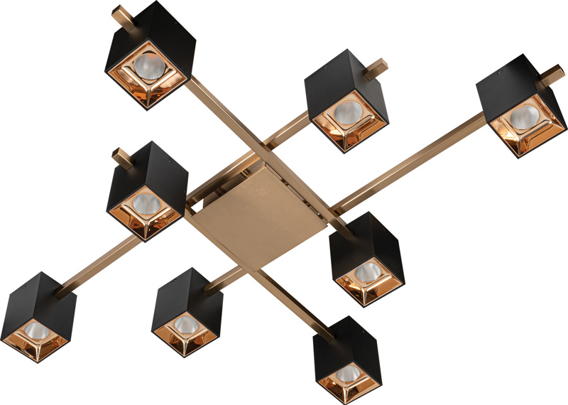 ArLight CCC 697-8 Φωτιστικό Οροφής Ράβδοι με 8 Σπότ Μαύ