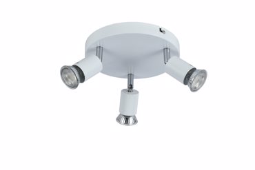 ArLight CCC 5215-3 WH Σπότ Οροφής Λευκό Τρίφωτο GU10 Φ20x8cm 0064193