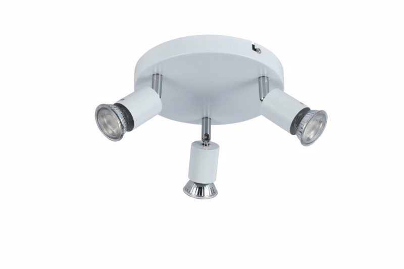 ArLight CCC 5215-3 WH Σπότ Οροφής Λευκό Τρίφωτο GU10 Φ2