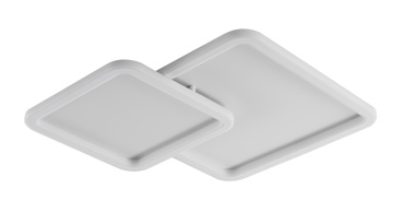 ArLight CCC 714-2 Πλαφονιέρα LED Λευκή Διπλή Τετράγωνη με Φυσικό Λευκό Φώς 45x45x7cm 0064206