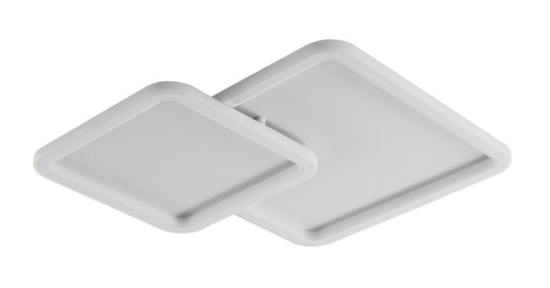 Φωτιστικά agiovlasitishome - ΣΗΜΑΝΤΙΚΟ: Σε περίπτωση διαφοράς τιμής από το κατάστημα ισχύει παντα και μόνο η τιμή του καταστήματος ArLight CCC 714-2 Πλαφονιέρα LED Λευκή Διπλή Τετράγωνη