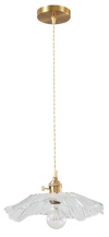 ArLight PDC 1488 Kremasto Fotistiko Orofis Vintage Monofoto Metalliko Xruso me Gyali Louloudi E27 F28x70cm 0084593