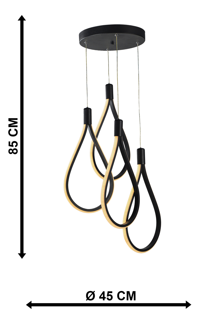 ArLight PDT 700-4 BK Kremasto Fotistiko Orofis Mavro Tetrafoto me Thilies LED Fusiko Lefko F45x85cm 0103501