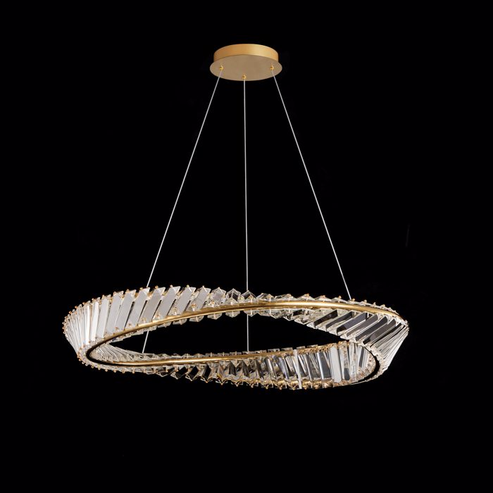 ArLight PDC 701-1 Kremasto Fotistiko Orofis Kumatistos Kuklos Xrusos LED Fusiko Lefko F40x100cm 0104512