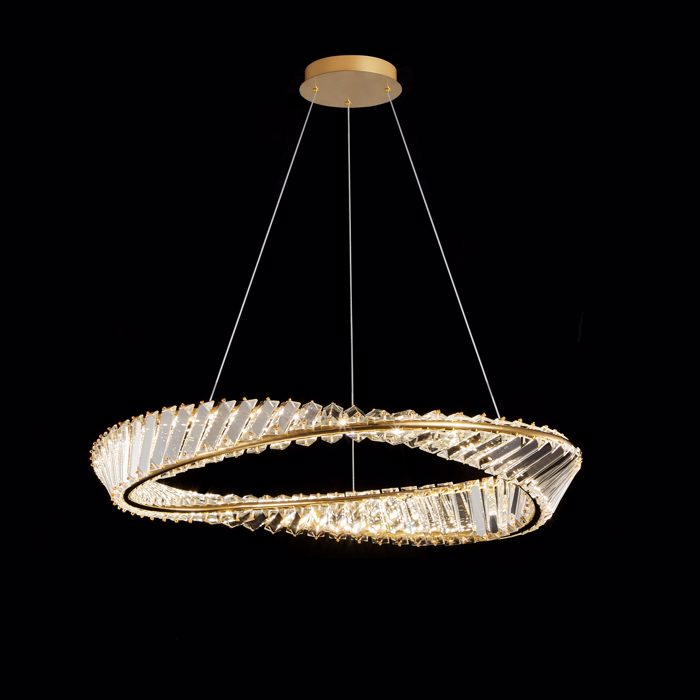 ArLight PDC 701-1 Kremasto Fotistiko Orofis Kumatistos Kuklos Xrusos LED Fusiko Lefko F40x100cm 0104512