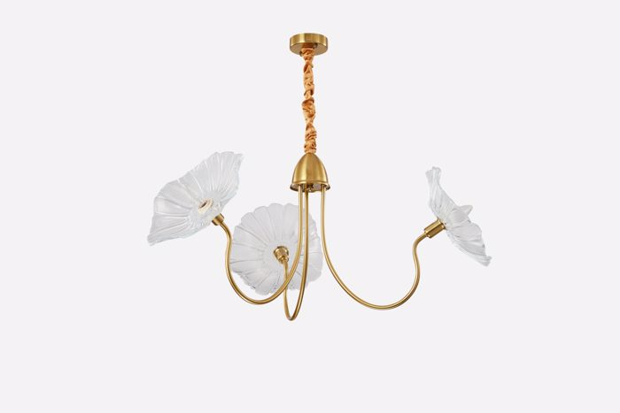 ArLight PDC 2046-3 Kremasto Fotistiko Orofis Vintage Trifoto Xruso me Lefko Gyali Louloudi E14 F90x100cm 0104519