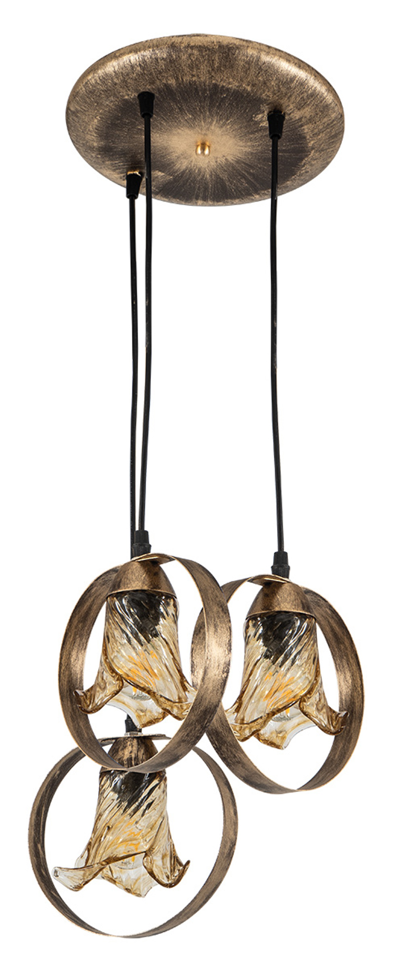 ArLight Κρεμαστό Φωτιστικό Οροφής PDA 100-3 YL Τρίφωτο 