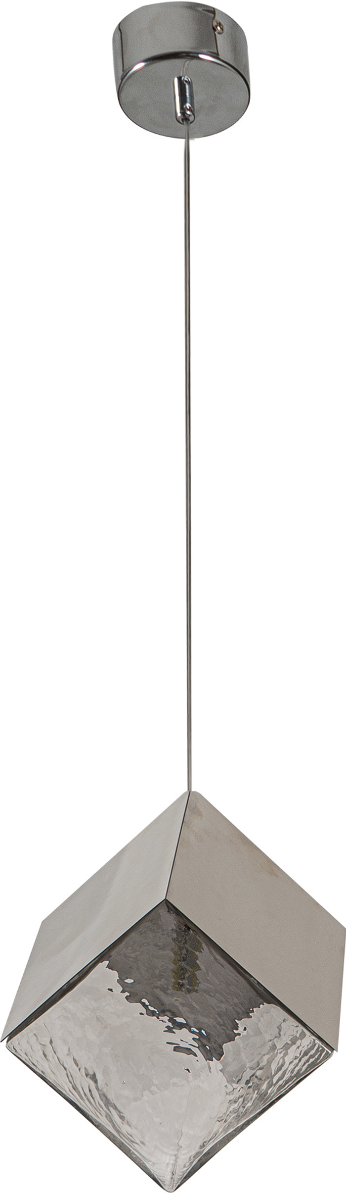 ArLight Kremasto Fotistiko Orofis PDC 4021-1 CR Monofoto me Metalliko Kubo kai Diafano Gyali G9 18x18x100cm 0114047