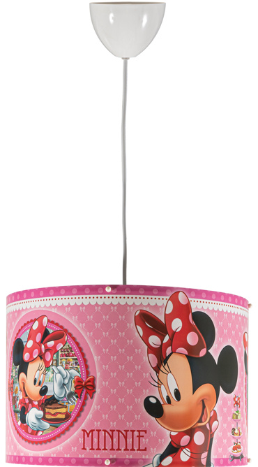 ArLight PDT 4353 MM Παιδικό Φωτιστικό Οροφής MINNIE Μονόφωτο Ροζ Ε27 Φ30x70cm 0133082