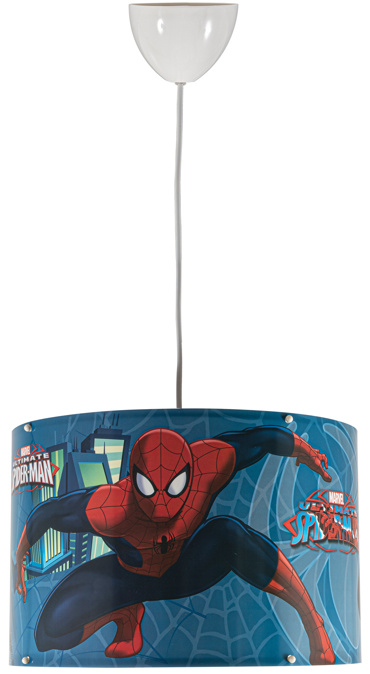 ArLight PDT 4353 SM Παιδικό Φωτιστικό Οροφής SPIDERMAN Μονόφωτο Ε27 Φ30x70cm 0133083