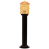 ArLight Fotistiko Kolonaki Exoterikou Xorou FLA 909 BK Monofoto Alouminiou Mavro me Gyali E27 F13x57cm 0148123
