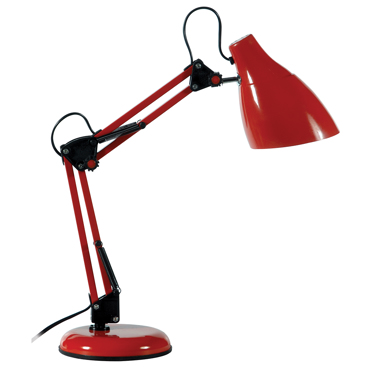 ArLight Φωτιστικό Γραφείου TLC 812 RD Μονόφωτο Κόκκινο Σπαστό Ε27 15x30x47cm 0154097