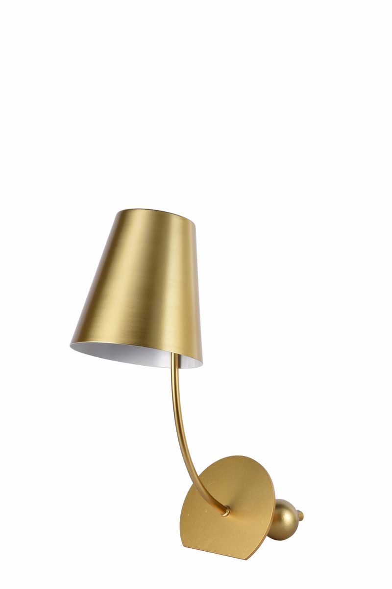 ARlight - ΣΗΜΑΝΤΙΚΟ: Σε περίπτωση διαφοράς τιμής από το κατάστημα ισχύει παντα και μόνο η τιμή του καταστήματος ArLight TLC 6844 GD Πορτατίφ Μονόφωτο Μεταλλικό Χρυσό Ε