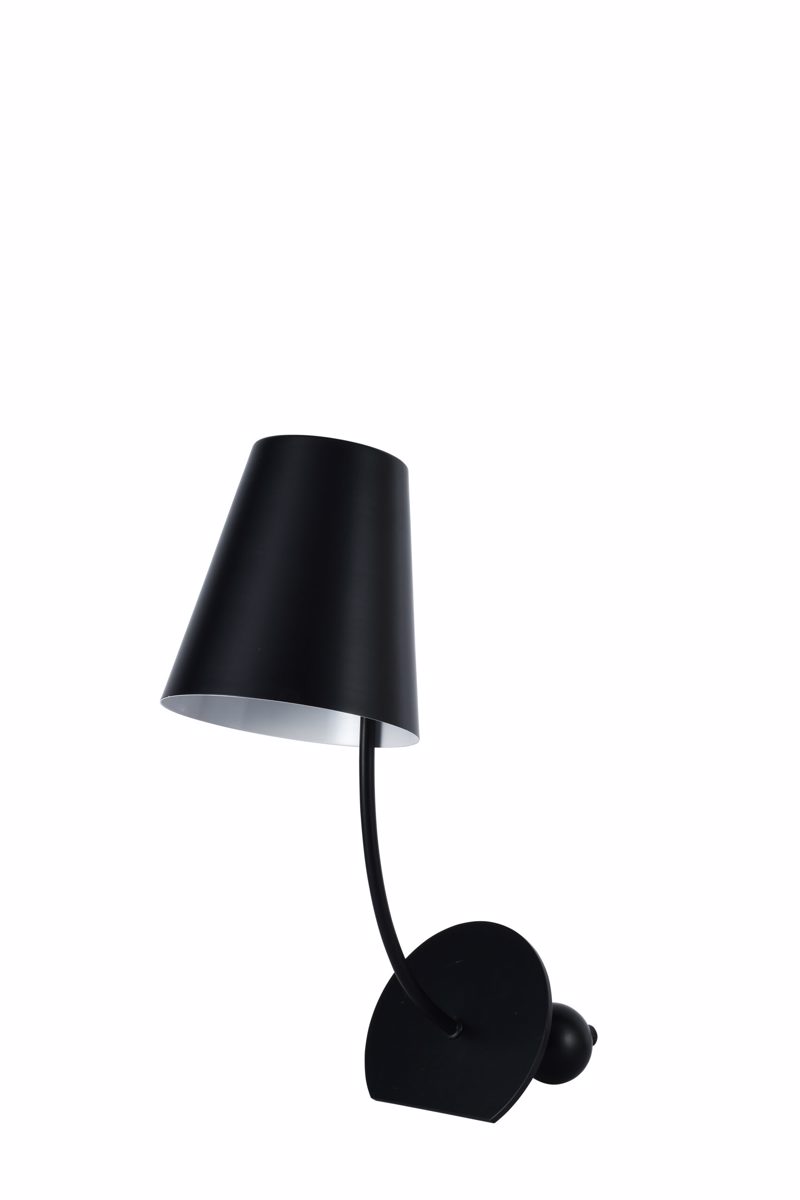 ArLight TLC 6844 BK Πορτατίφ Μεταλλικό Μαύρο Μονόφωτο Ε