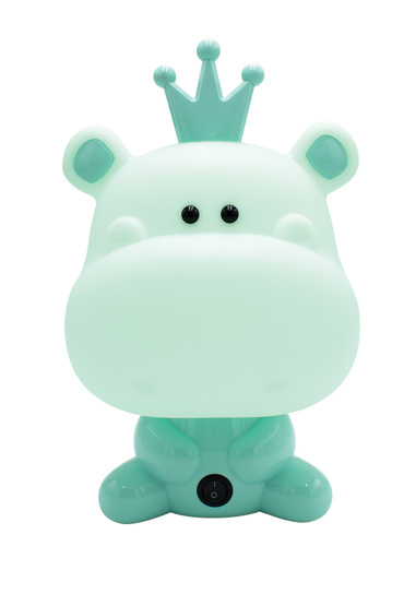 ArLight TLC 4012 LG Παιδικό Πορτατίφ HIPPO Βεραμάν Μονόφωτο Ε14 Φ18x34cm 0274077