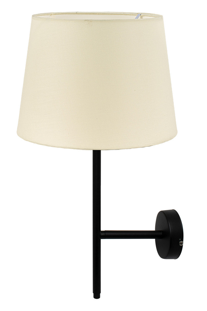 ArLight Απλίκα Τοίχου WLA 236 Μονόφωτη με Αμπαζούρ Καπέ