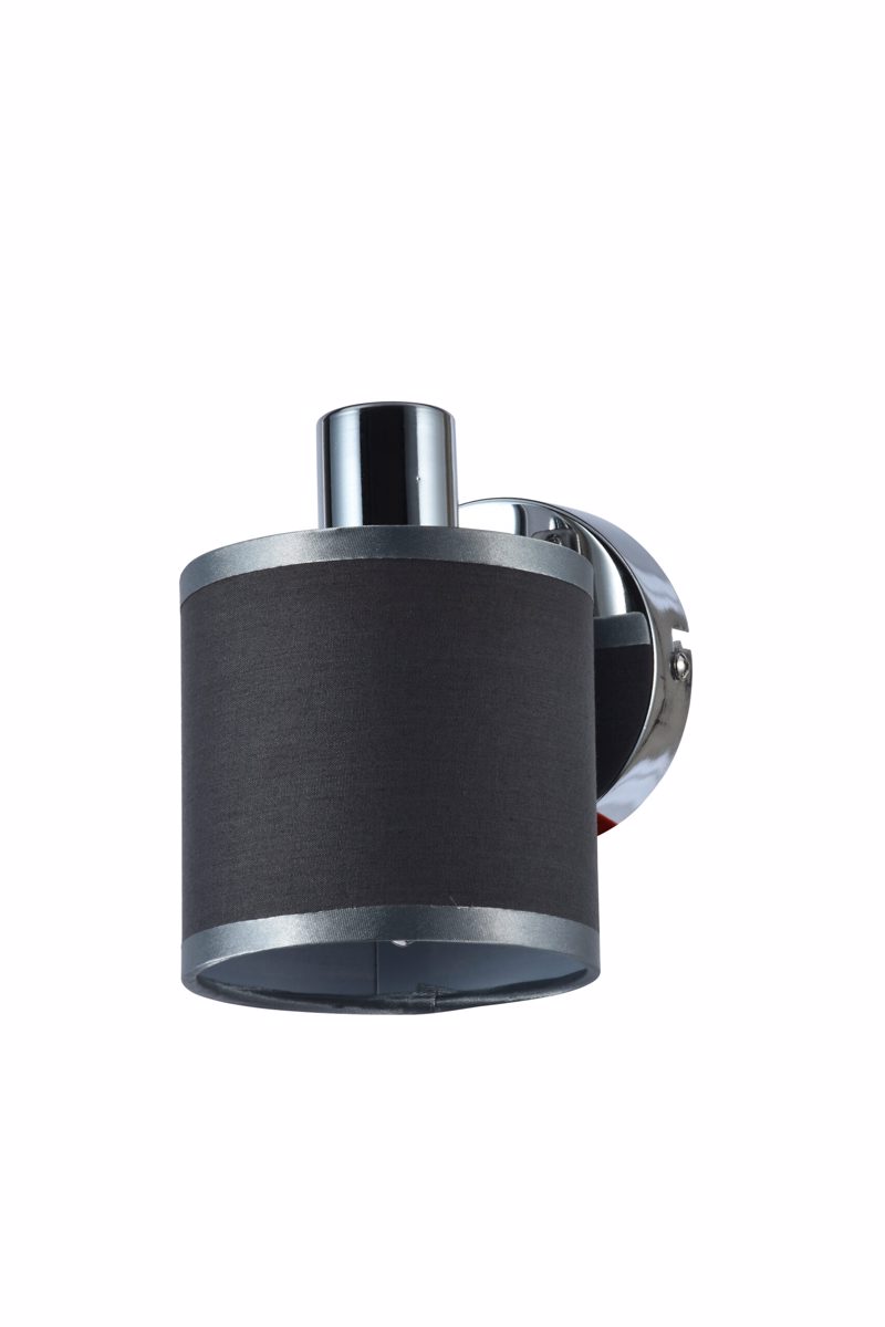 ArLight WLC 5216-1 SL Σπότ Τοίχου Νίκελ με Γκρι Υφασμάτ