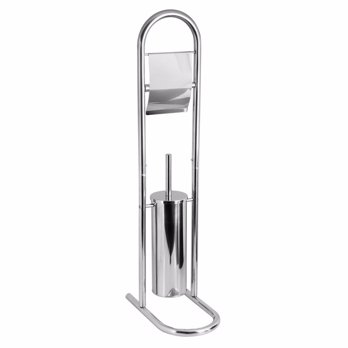 Stant Xartiou ugias kai Piggal Metalliko Chrome 17.5x29.5x79.5cm AWD02070037