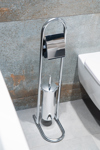 Stant Xartiou ugias kai Piggal Metalliko Chrome 17.5x29.5x79.5cm AWD02070037