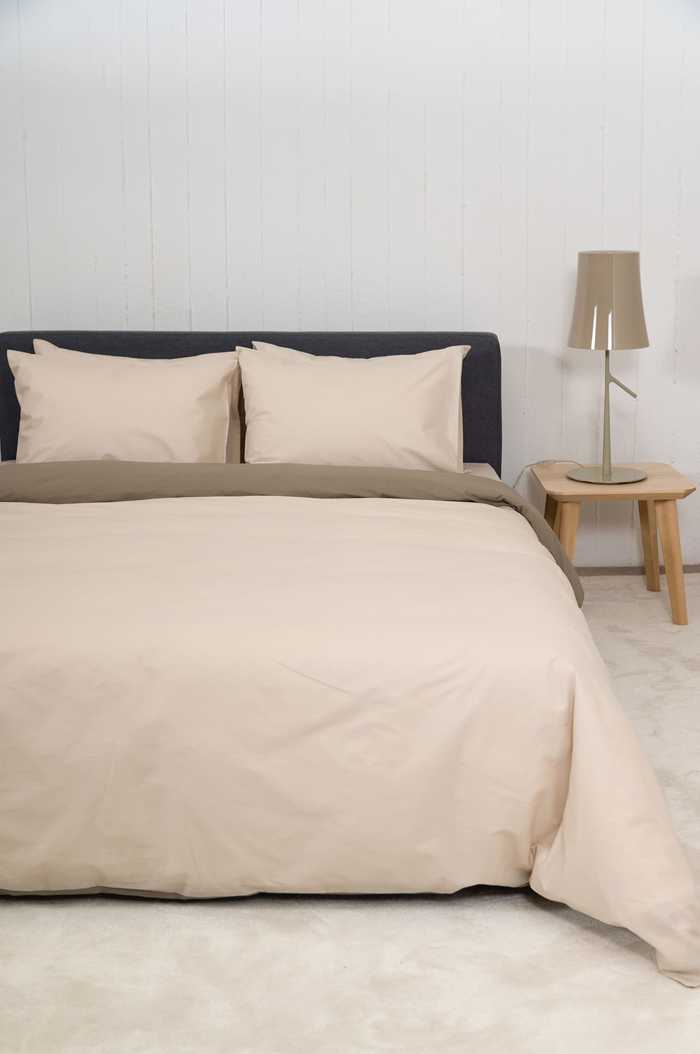 Βιοκαρπέτ Home Σετ Μονή Παπλωματοθήκη Home 'View' Natural Greize 165x245cm Biokarpet Home Set Moni Paplomatothiki Home 'View' Natural Greize 165x245cm