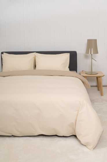 Βιοκαρπέτ Home Σετ Μονή Παπλωματοθήκη Home 'View' Ecru/Beige 165x245cm