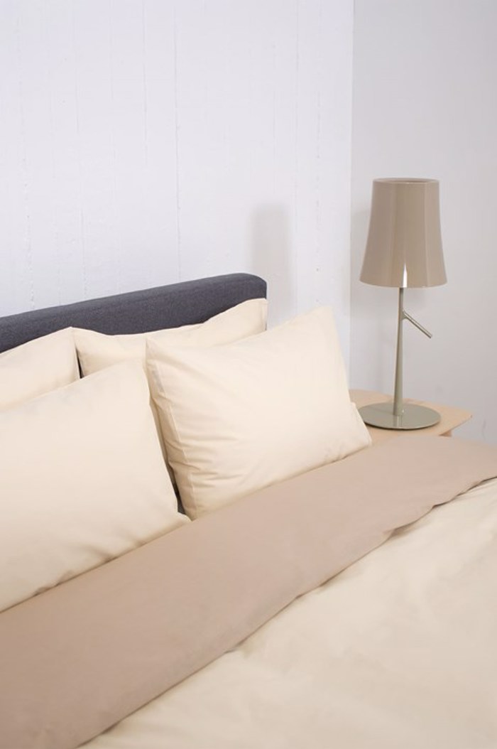 Βιοκαρπέτ Home Σετ Μονή Παπλωματοθήκη Home 'View' Ecru/Beige 165x245cm Biokarpet Home Set Moni Paplomatothiki Home 'View' Ecru/Beige 165x245cm