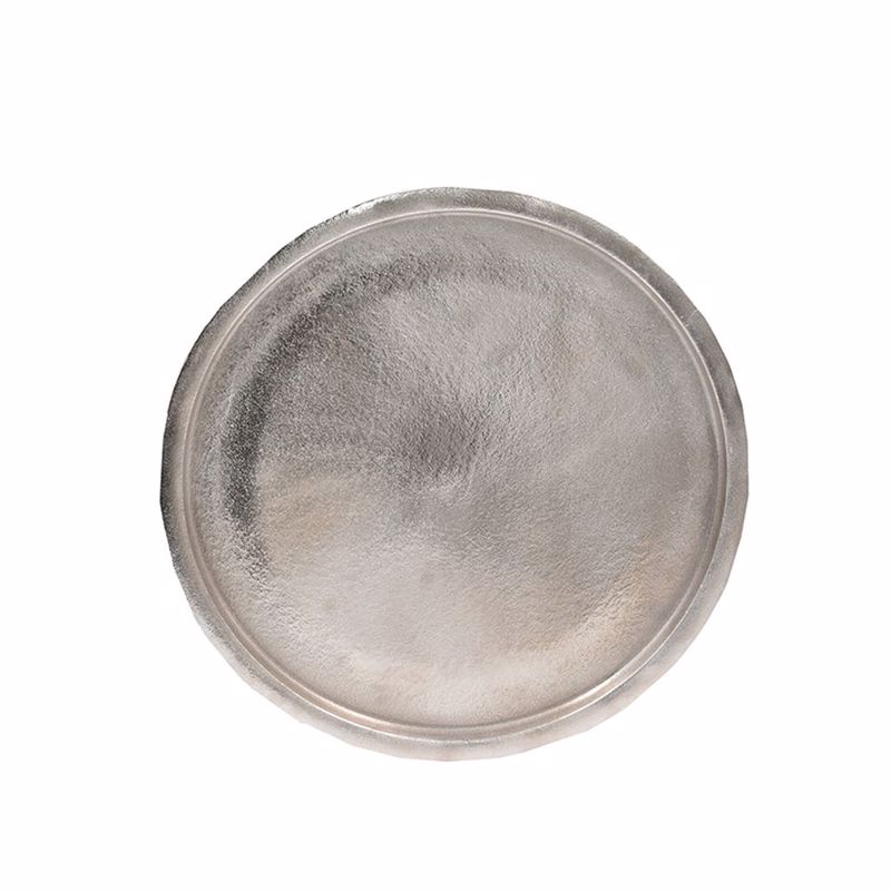 InTheBox - Maison - ΣΗΜΑΝΤΙΚΟ: Σε περίπτωση διαφοράς τιμής από το κατάστημα ισχύει παντα και μόνο η τιμή του καταστήματος InTheBox - Maison LUNA Δίσκος Αλουμινίου Ασημί Φ46x3cm