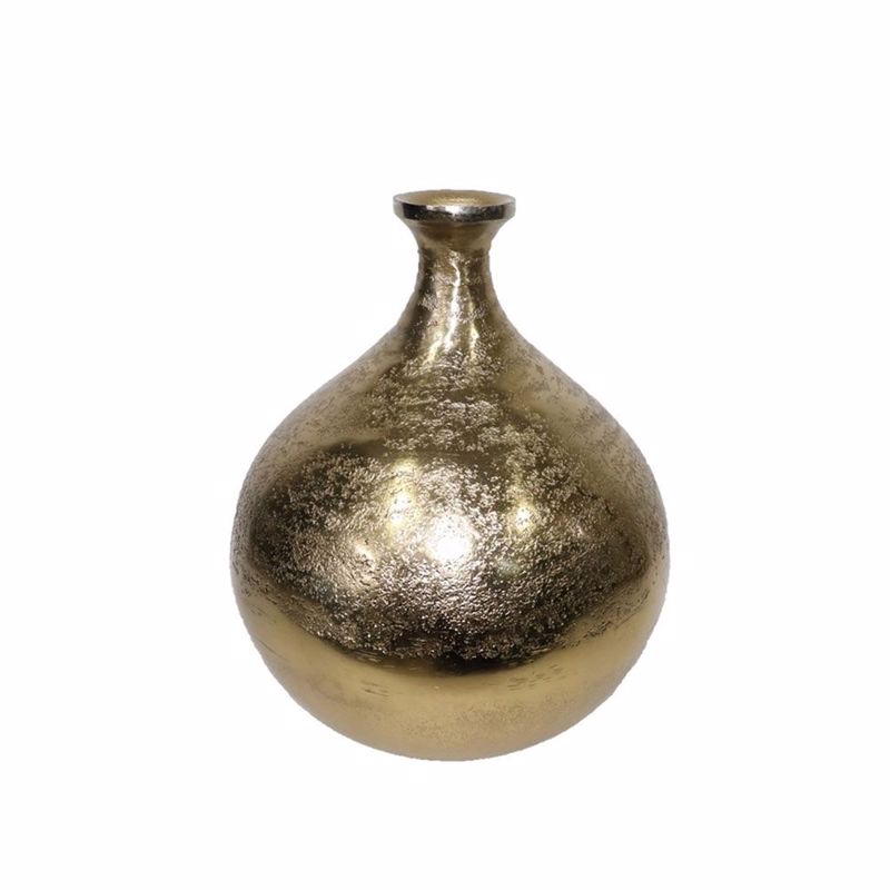 InTheBox - Maison BARNA Βάζο Αλουμινίου Χρυσό Φ20x25cm 